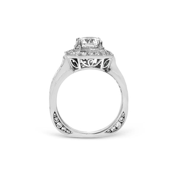 18k White Gold Semi-mount Engagement Ring Image 3 The Diamond Shop, Inc. Lewiston, ID
