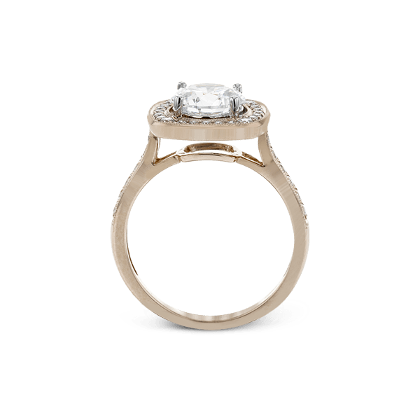 18k Rose Gold Semi-mount Engagement Ring Image 3 Diamond Showcase Longview, WA