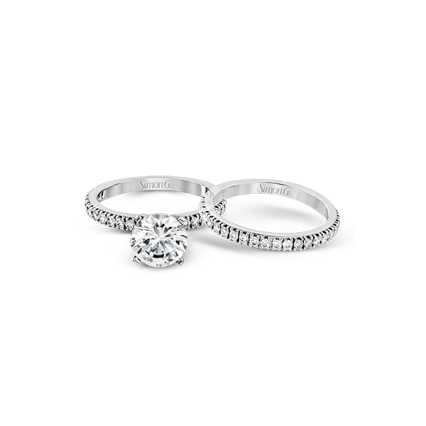 18k White Gold Wedding Set Image 2 Biondi Diamond Jewelers Aurora, CO