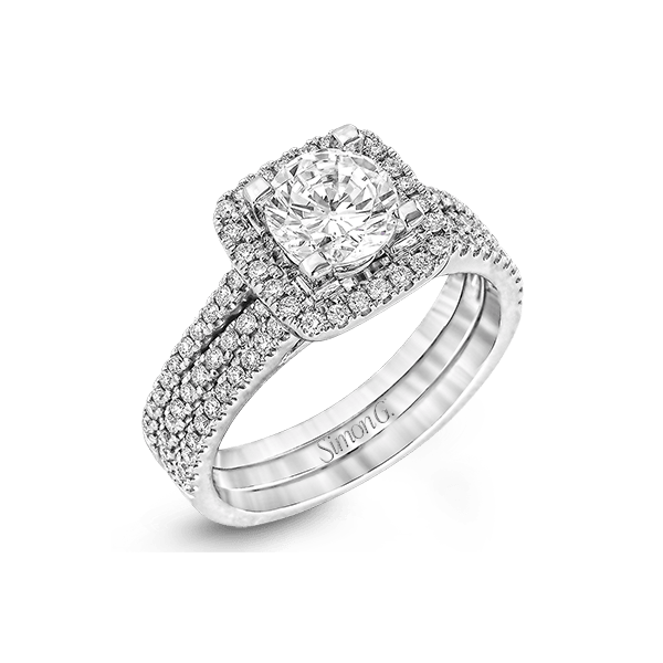 18k White Gold Wedding Set Diamonds Direct St. Petersburg, FL