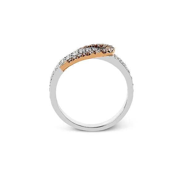 18k White & Rose Gold Diamond Fashion Ring Image 3 James & Williams Jewelers Berwyn, IL