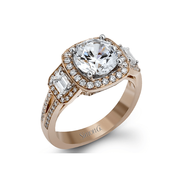 18k Rose Gold Semi-mount Engagement Ring James & Williams Jewelers Berwyn, IL