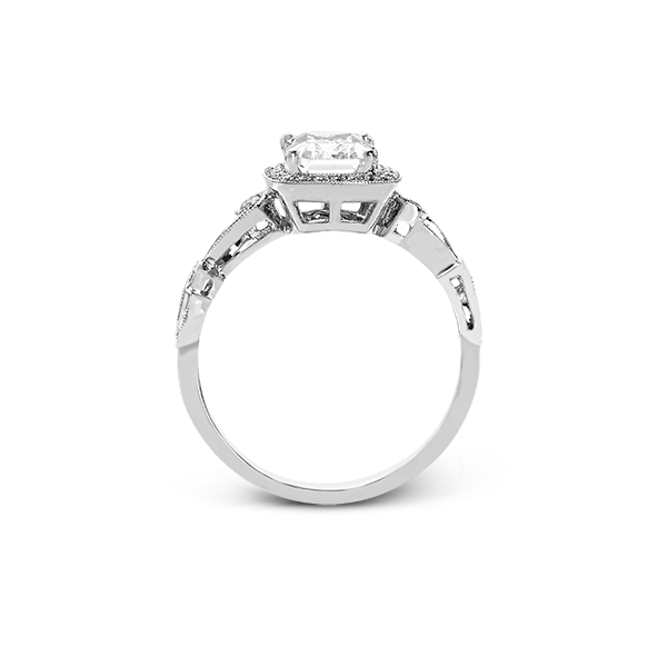 Platinum Semi-mount Engagement Ring Image 2 Diamonds Direct St. Petersburg, FL