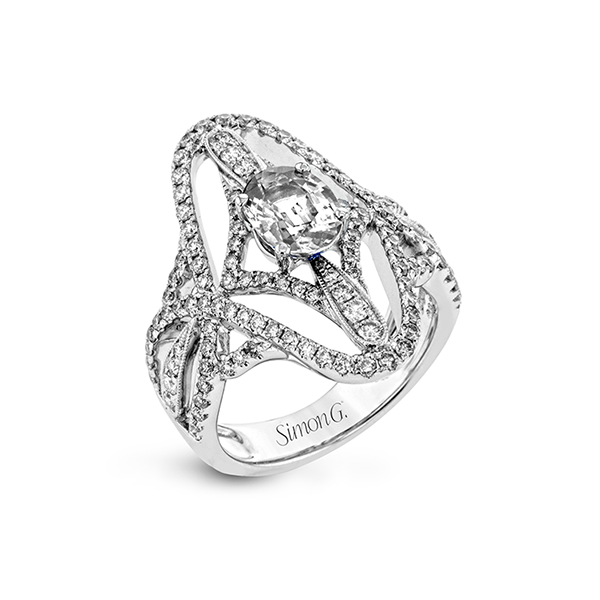 18k White Gold Gemstone Fashion Ring Quenan's Fine Jewelers Georgetown, TX