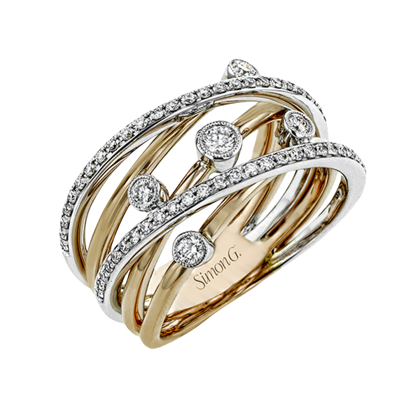 18k White & Rose Gold Diamond Fashion Ring Biondi Diamond Jewelers Aurora, CO
