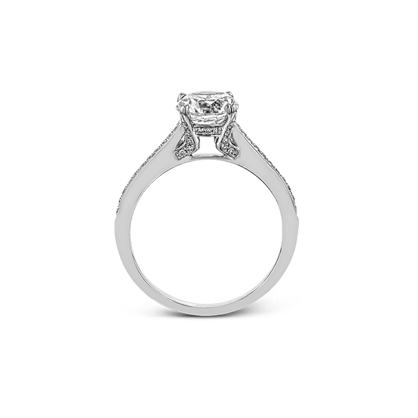 18k White Gold Semi-mount Engagement Ring Image 3 Diamonds Direct St. Petersburg, FL