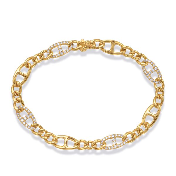 Yellow Gold Diamond Bracelet Jimmy Smith Jewelers Decatur, AL