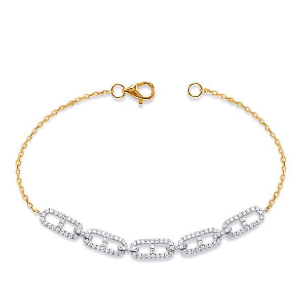 Yellow & White Gold Diamond Bracelet D. Geller & Son Jewelers Atlanta, GA