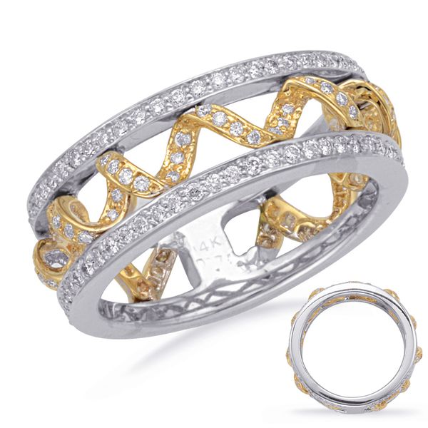 Yellow & White Gold Fashion Ring Raleigh Diamond Fine Jewelry Raleigh, NC