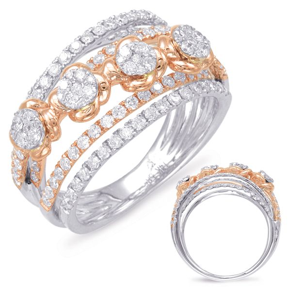 Rose & White Gold Diamond Fashion Ring Jewel Smiths Oklahoma City, OK