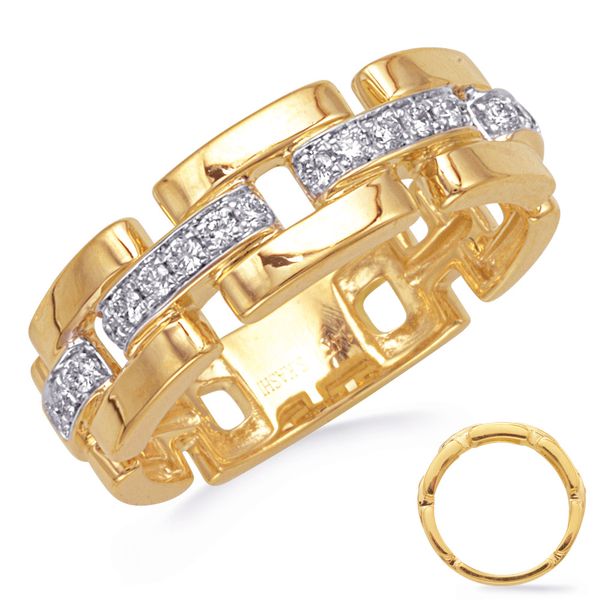 Yellow Gold Diamond Ring Adler's Diamonds Saint Louis, MO