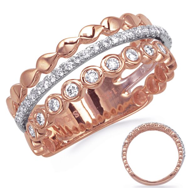 Rose & White Gold Diamond Ring Jewel Smiths Oklahoma City, OK