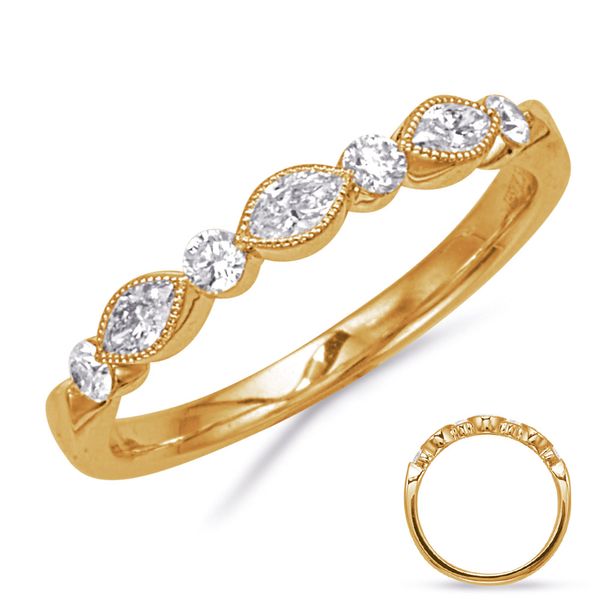 Yellow Gold Diamond Ring Peran & Scannell Jewelers Houston, TX