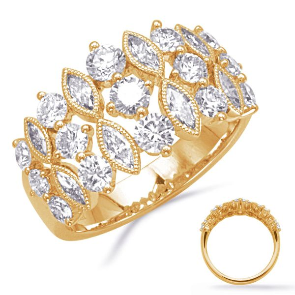 Buy Raindrop Gold Ring 22 KT yellow gold (3.4 gm). | Online By Giriraj  Jewellers