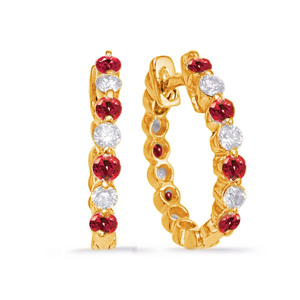 Ruby & Diamond Earring Grogan Jewelers Florence, AL