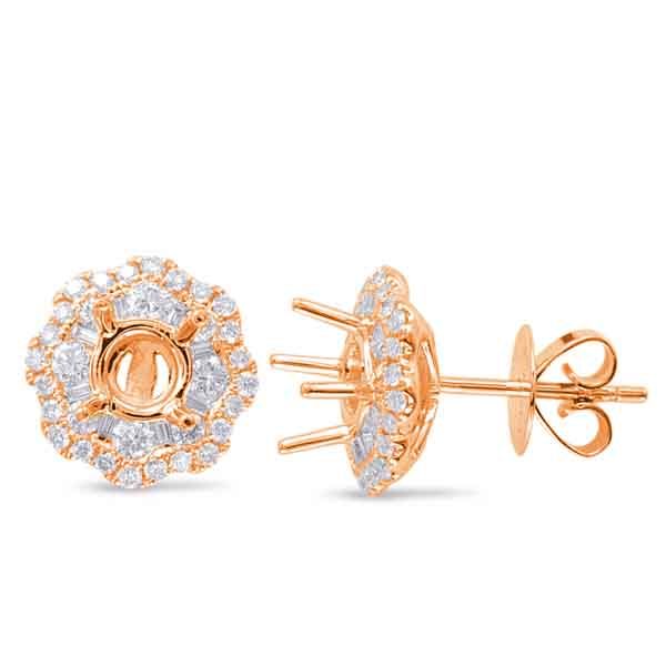 Halo Diamond Earring For .60cttw Round Molinelli's Jewelers Pocatello, ID