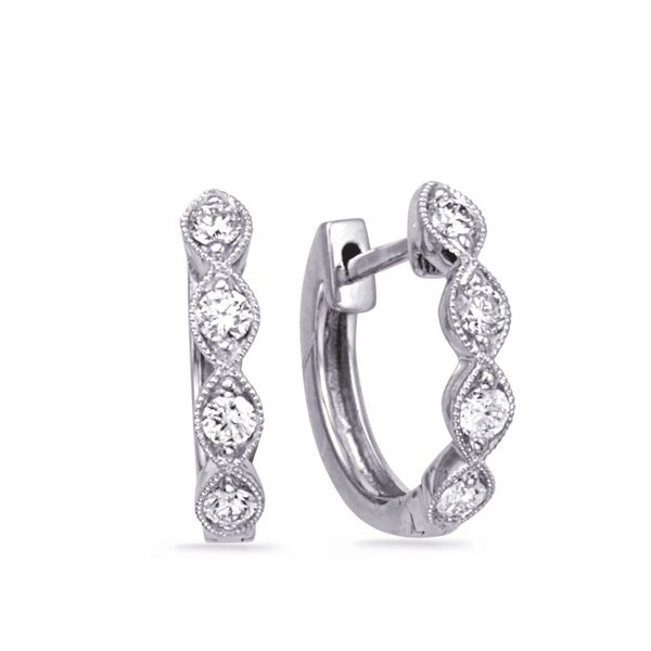 White Gold Diamond Earring Jimmy Smith Jewelers Decatur, AL