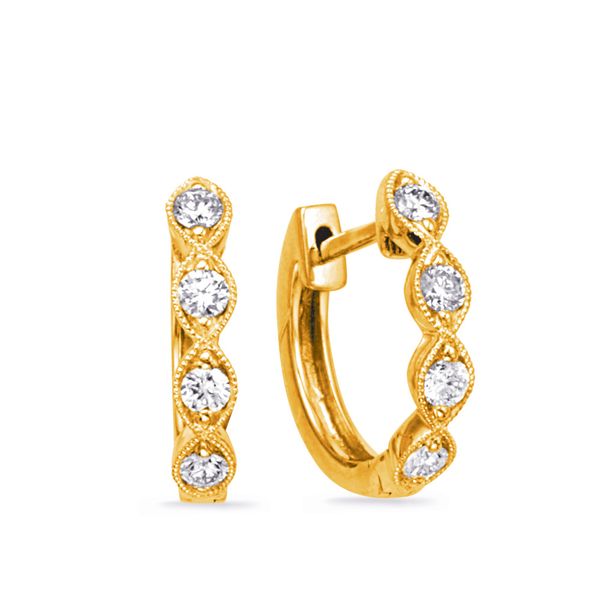 Yellow Gold Diamond Earring Trinity Diamonds Inc. Tucson, AZ
