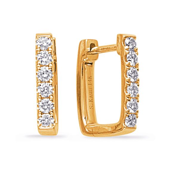 Yellow Gold Diamond Earring Molinelli's Jewelers Pocatello, ID