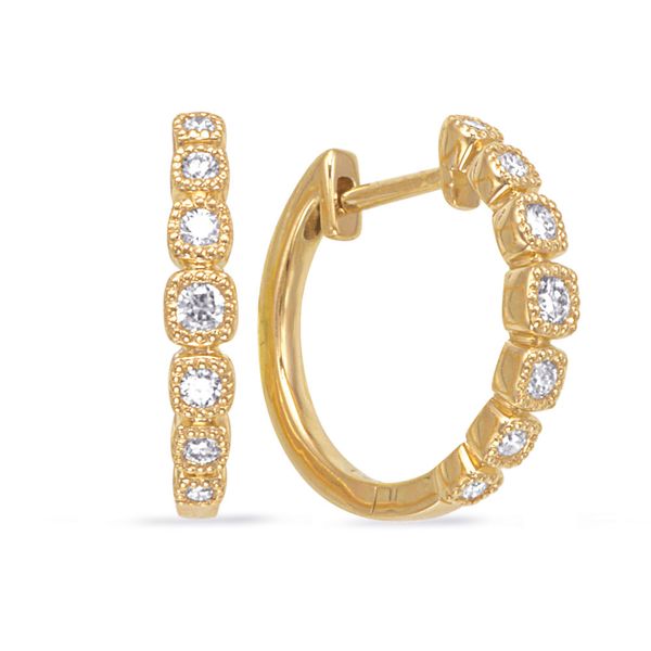 Yellow Gold Diamond Earring Grogan Jewelers Florence, AL