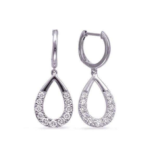 White  Gold Diamond Earring D. Geller & Son Jewelers Atlanta, GA