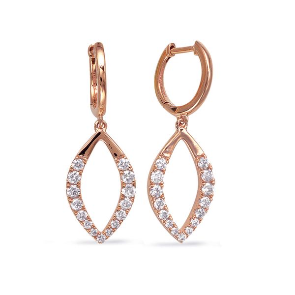 Rose  Gold Diamond Earring Vincent Anthony Jewelers Tulsa, OK