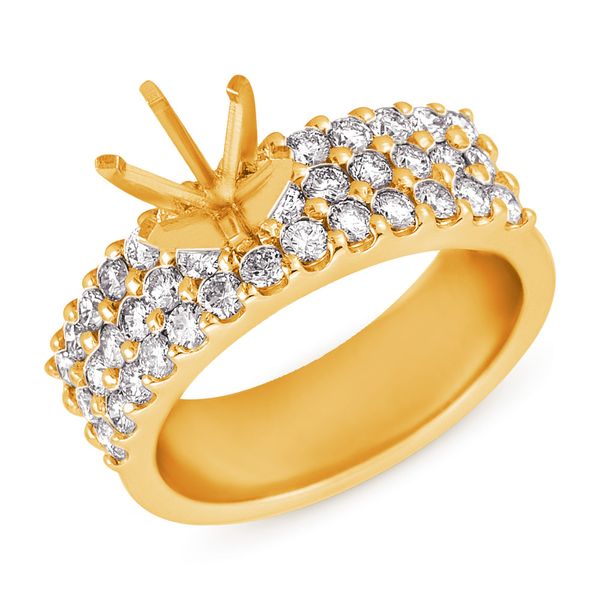 Yellow Gold Engagement Ring Adler's Diamonds Saint Louis, MO