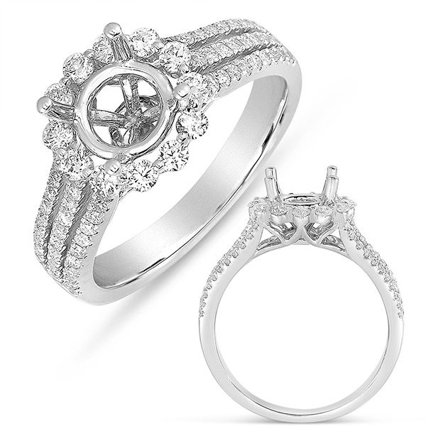 White Gold Halo Ring Moseley Diamond Showcase Inc Columbia, SC