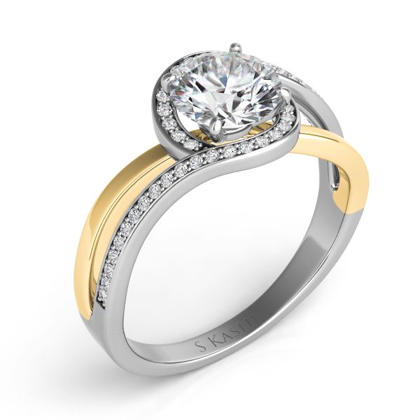 White & Yellow Gold Engagement Ring D. Geller & Son Jewelers Atlanta, GA