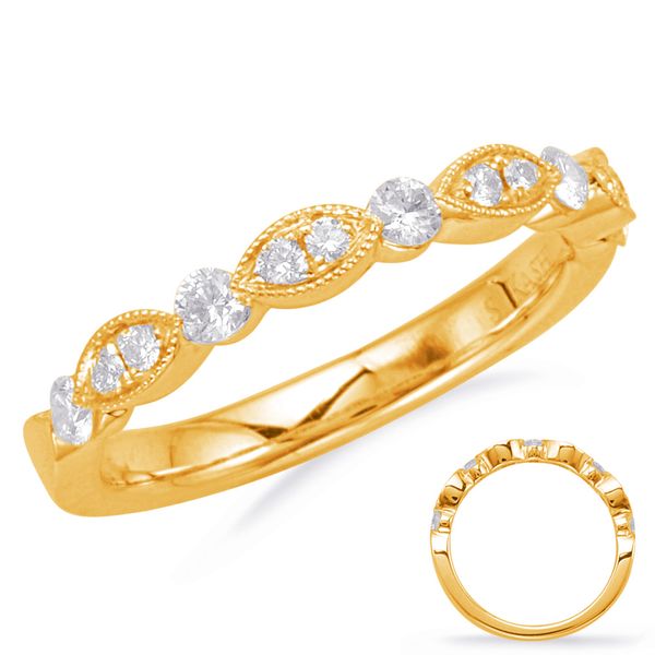 Yellow Gold Wedding Band Ask Design Jewelers Olean, NY