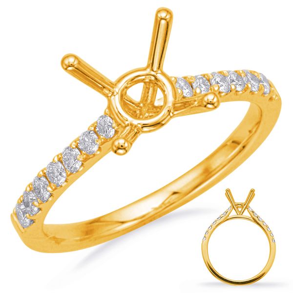 Yellow Gold Engagement Ring Molinelli's Jewelers Pocatello, ID