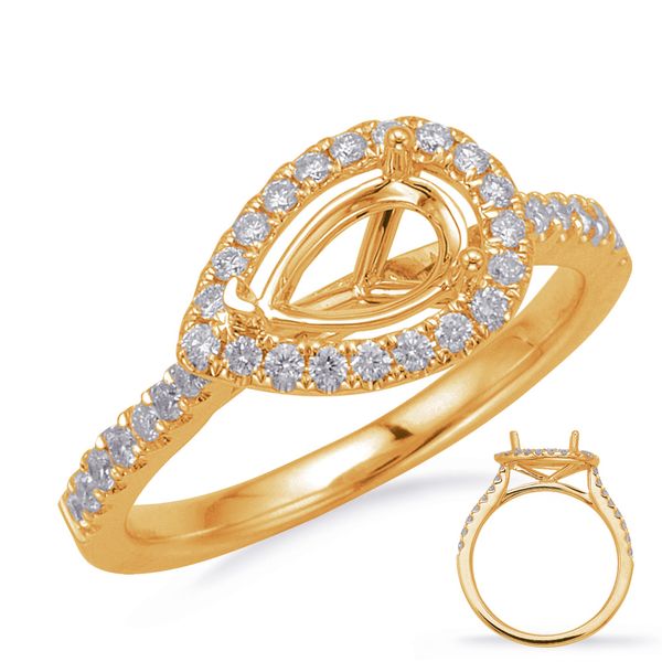 Yellow Gold Engagement Ring Jewel Smiths Oklahoma City, OK