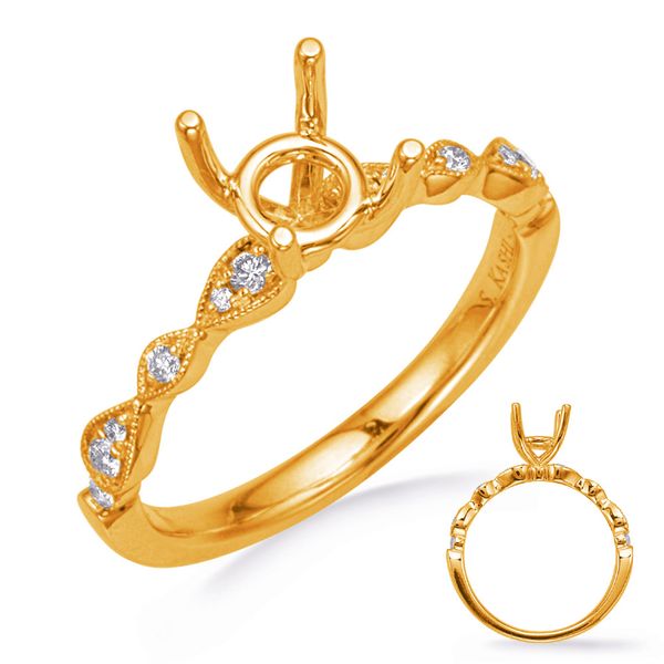 Yellow Gold  Diamond Engagement Ring Michael's Jewelry North Wilkesboro, NC