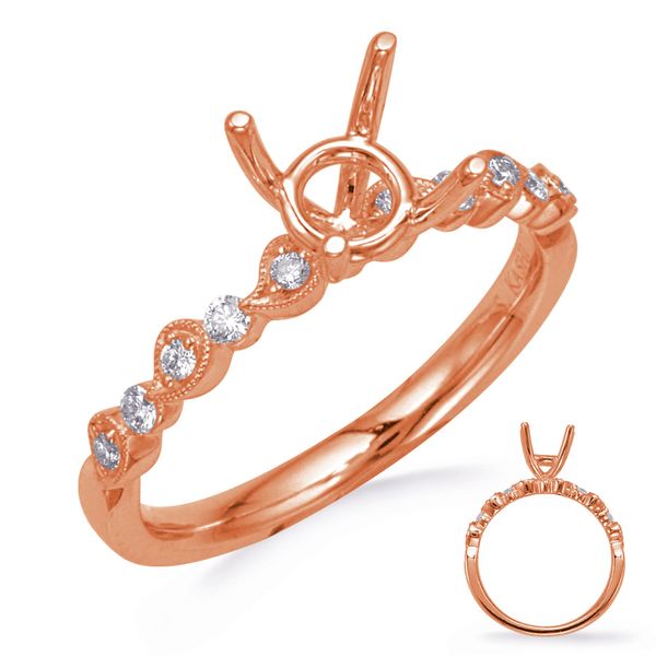 Rose Gold  Diamond Engagement Ring Moseley Diamond Showcase Inc Columbia, SC