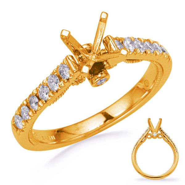 Yellow Gold Diamond Engagemond Ring Moseley Diamond Showcase Inc Columbia, SC