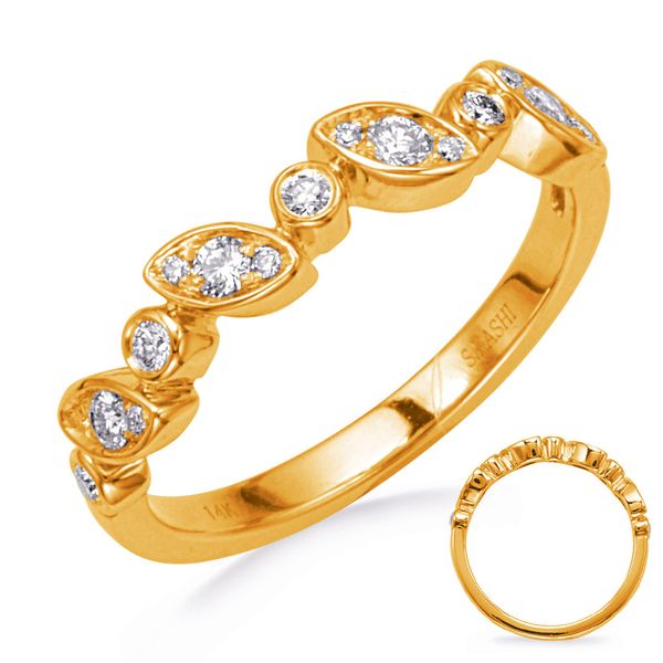 Yellow Gold Diamond Wedding Band D. Geller & Son Jewelers Atlanta, GA