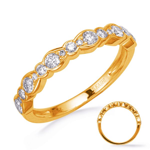 Yellow Gold Diamond Wedding Band Cowardin's Jewelers Richmond, VA