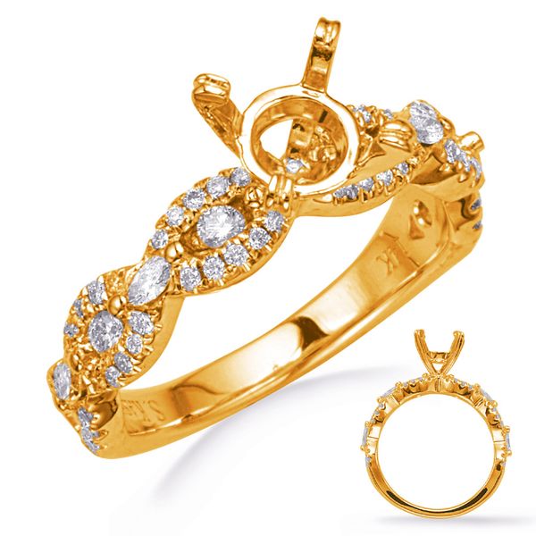 Yellow Gold Diamond Engagement Ring Moseley Diamond Showcase Inc Columbia, SC
