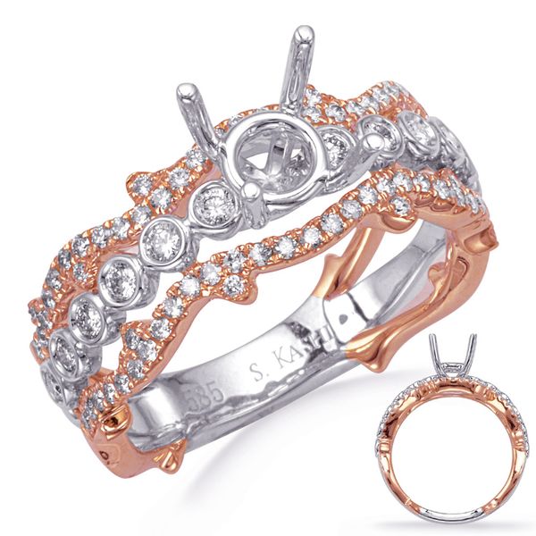 Rose & White Gold Engagement Ring D. Geller & Son Jewelers Atlanta, GA