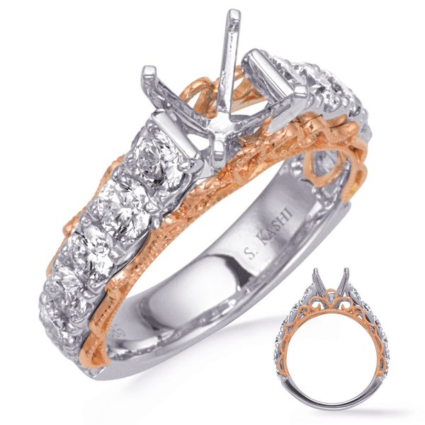 Rose & White Gold Engagement Ring Cowardin's Jewelers Richmond, VA