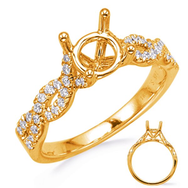 Yellow Gold Diamond Engagement Ring Michael's Jewelry North Wilkesboro, NC