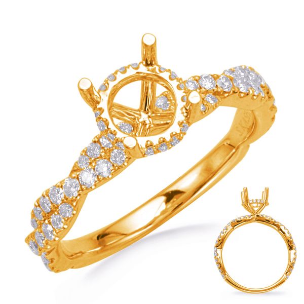 Yellow Gold Engagement Ring Trinity Diamonds Inc. Tucson, AZ