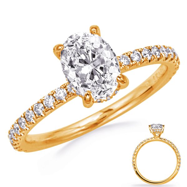 Yellow Gold Engagement Ring Molinelli's Jewelers Pocatello, ID