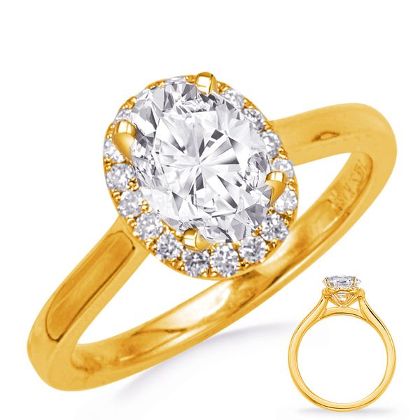 Romil Bris Yellow Gold Engagement Ring EN8340-8X6MYG | Peran & Scannell ...