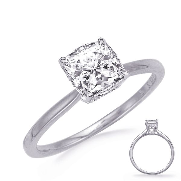 White Gold Diamond Engagement Ring Molinelli's Jewelers Pocatello, ID