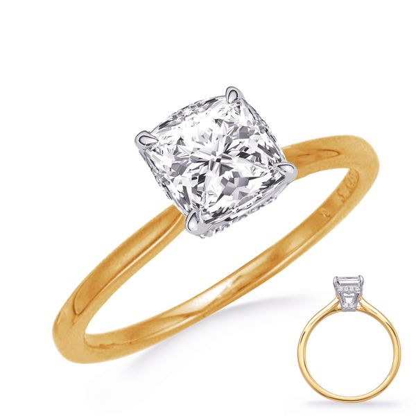 White & Yellow Gold  Engagement Ring Godwin Jewelers, Inc. Bainbridge, GA