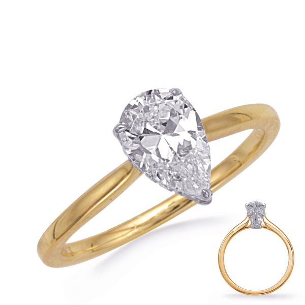 White & Yellow Gold Diamond Engagement Molinelli's Jewelers Pocatello, ID
