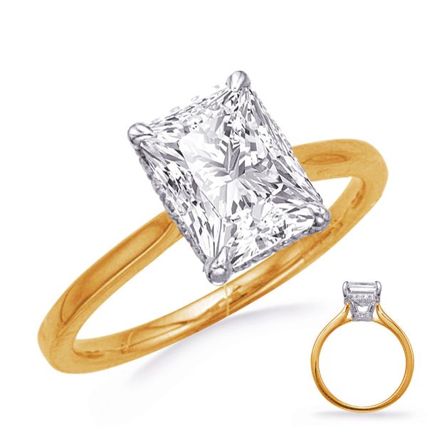 Yellow & White Gold Engagement Ring Godwin Jewelers, Inc. Bainbridge, GA