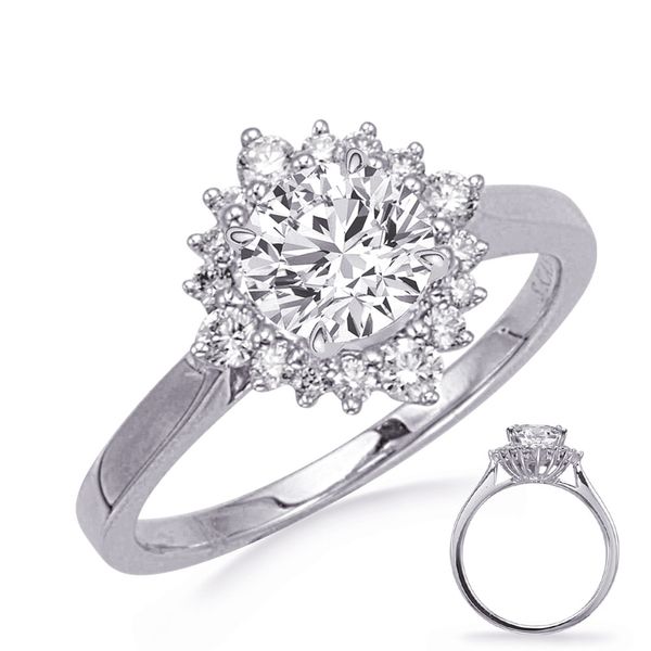 White Gold Diamond Engagement Ring Trinity Diamonds Inc. Tucson, AZ