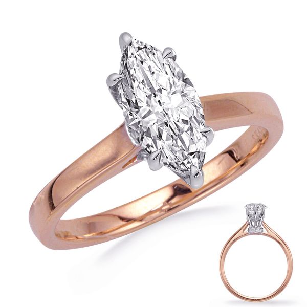 Rose & White Gold Engagement Ring Moseley Diamond Showcase Inc Columbia, SC
